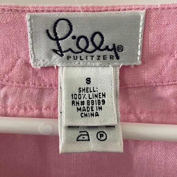 Lilly Pulitzer Pink Linen Tunic - Picture 3 of 5